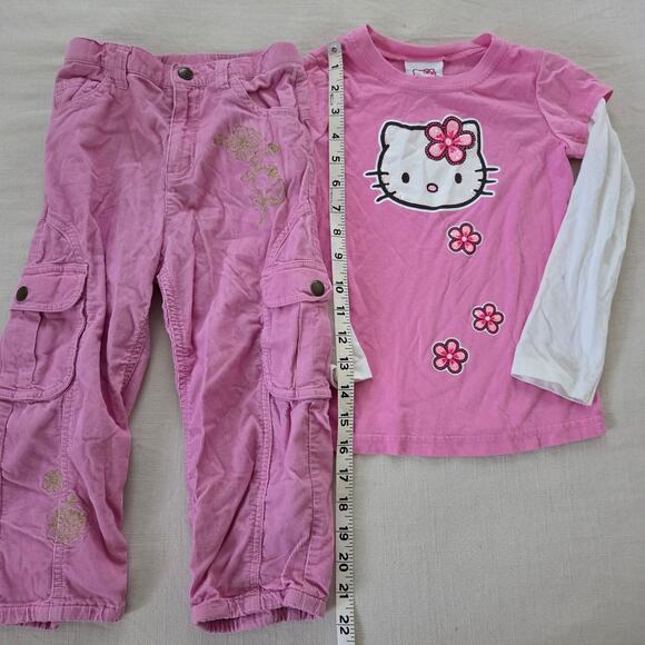 Y2k Hello Kitty + Cargo Pants Bundle 4t - Picture 4 of 6